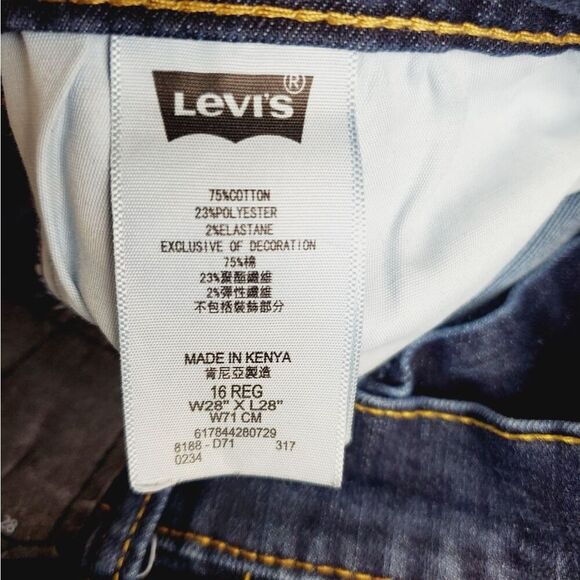 VTG Levi's Performance 511 Slim 16 Reg 28 x 28 Jeans - Picture 5 of 9